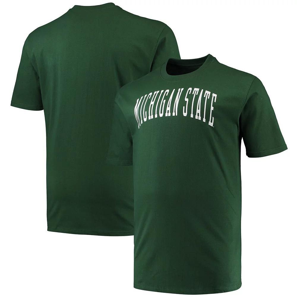 Men's Champion Green Michigan State Spartans Big & Tall Arch Team Logo T-Shirt,  Product Image