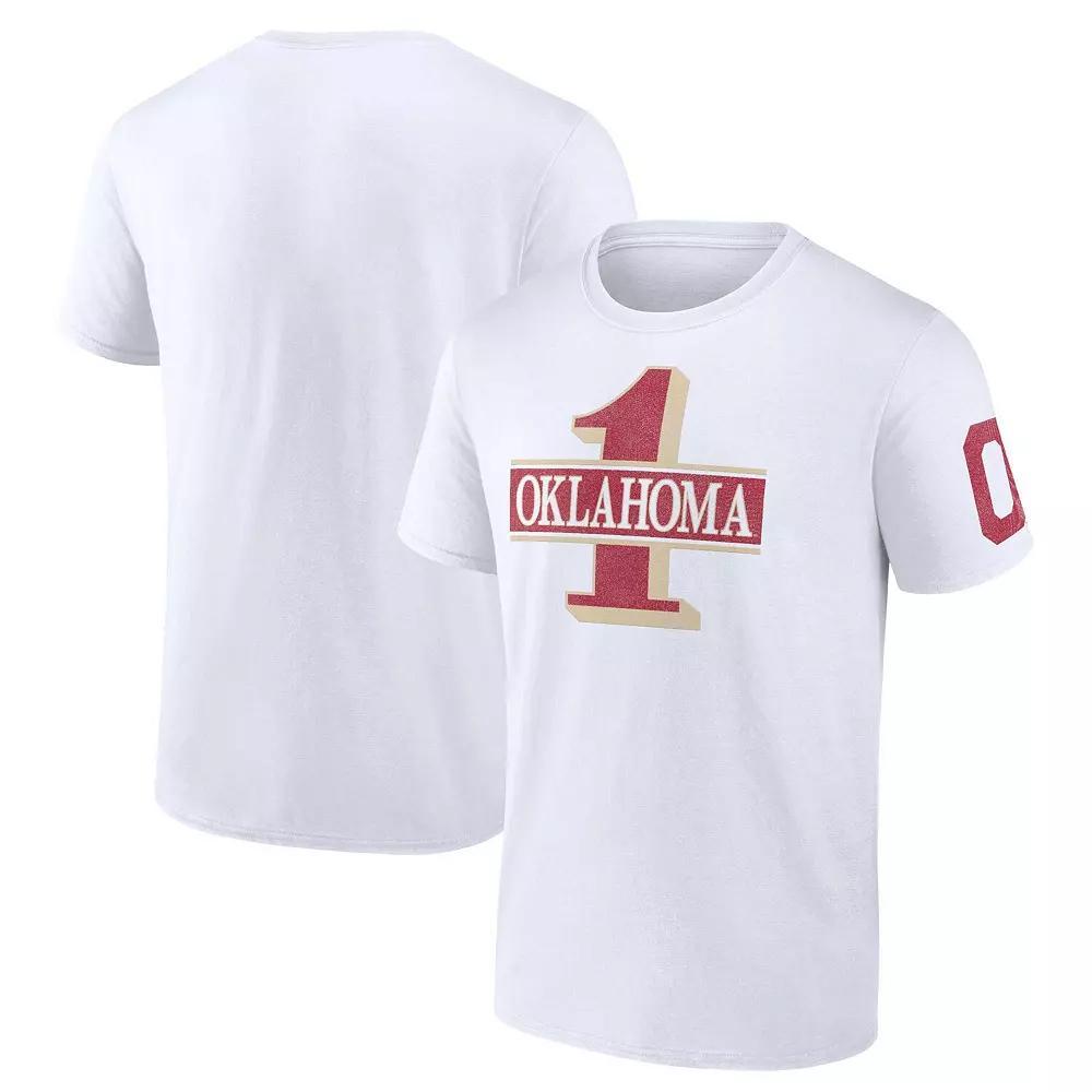 Men's Fanatics White Oklahoma Sooners Only One Fan T-Shirt,  Product Image