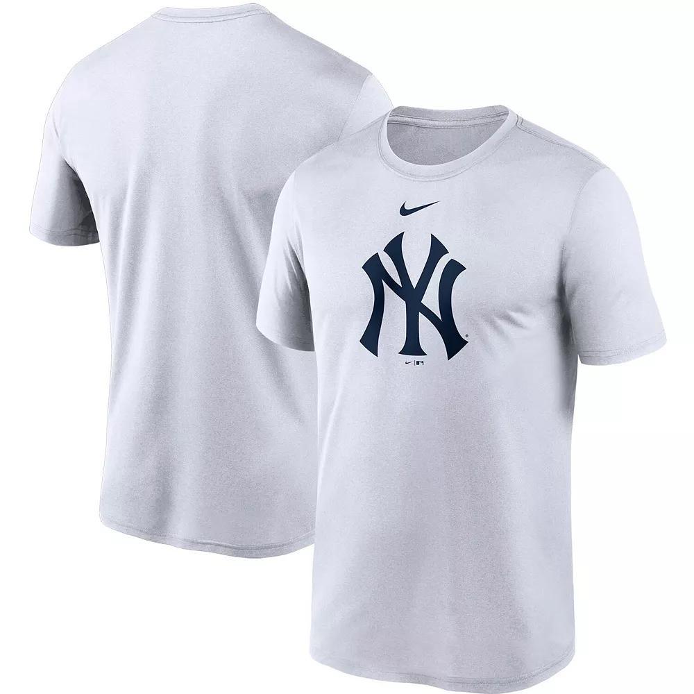 Men's Nike White New York Yankees Large Logo Legend Performance T-Shirt Product Image