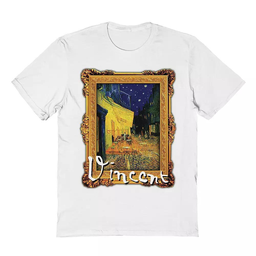 Men's Van Gogh Painting Frame Tee, Size: Large, White Product Image
