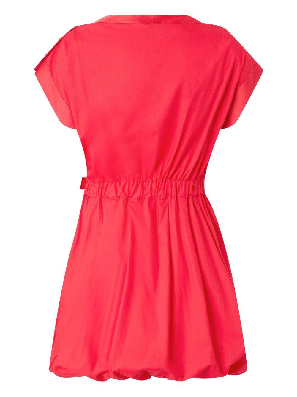 asymmetrical draped mini dress Product Image