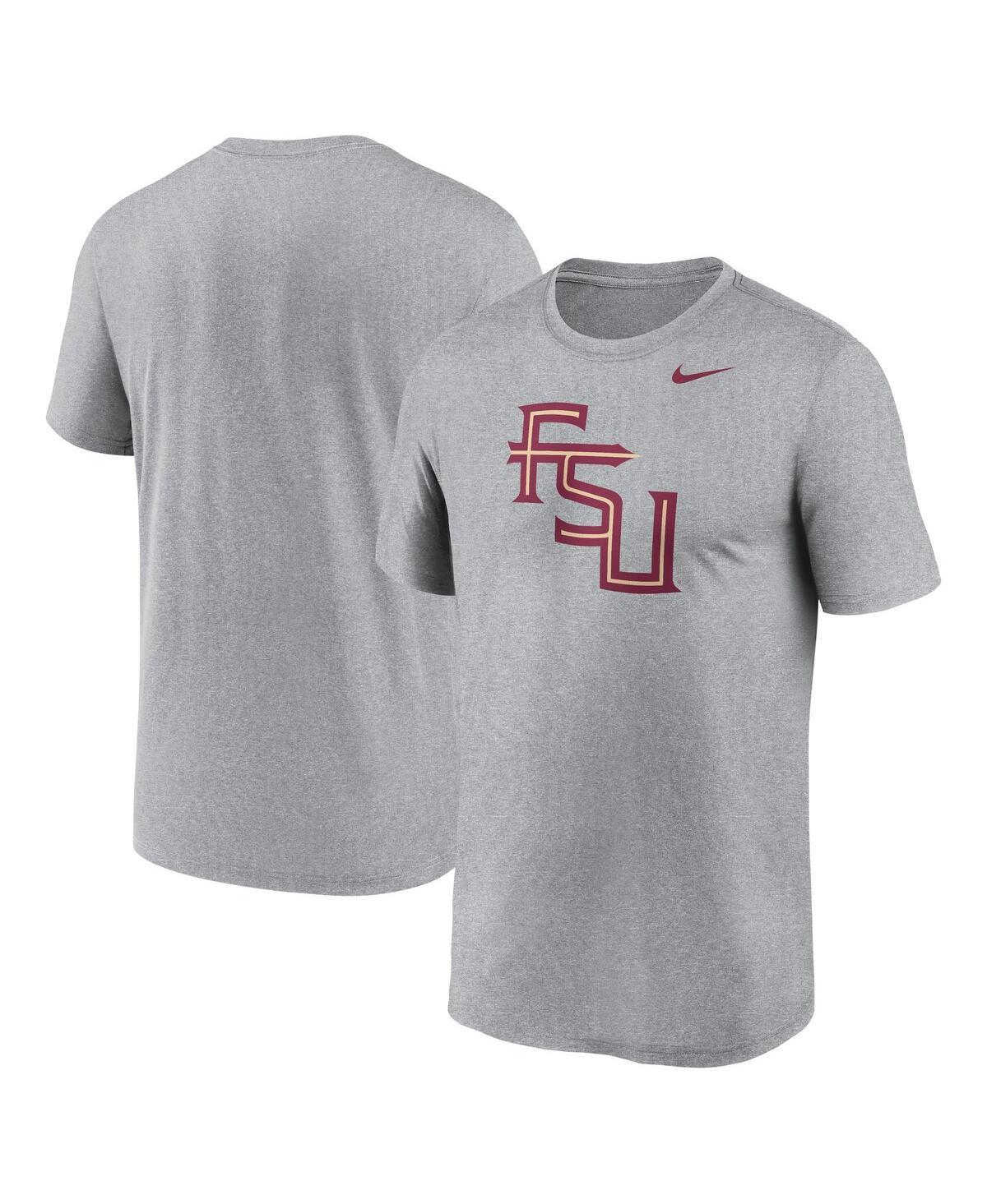 Mens Nike Heather Gray Florida State Seminoles Primetime Legend Alternate Logo T-Shirt Product Image