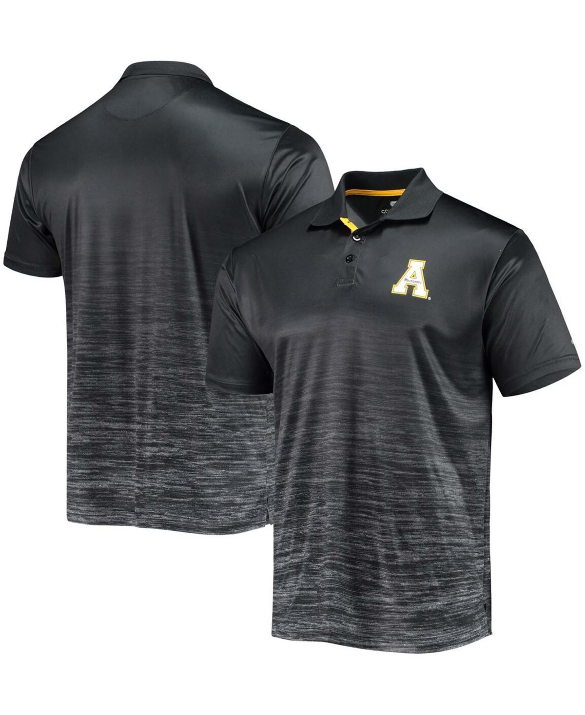 Men's Colosseum Black Appalachian State Mountaineers Marshall Polo, Size: Medium, App Black Product Image