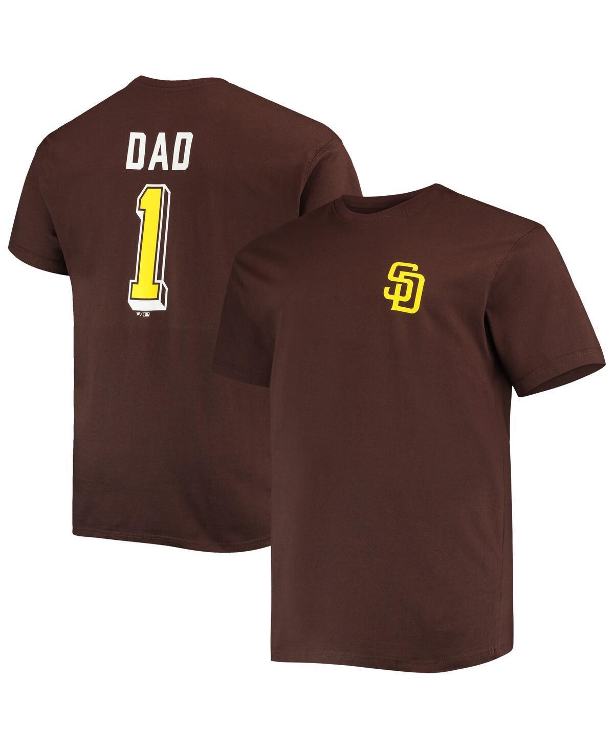 Mens San Diego Padres Big & Tall Fathers Day #1 Dad T-Shirt Product Image