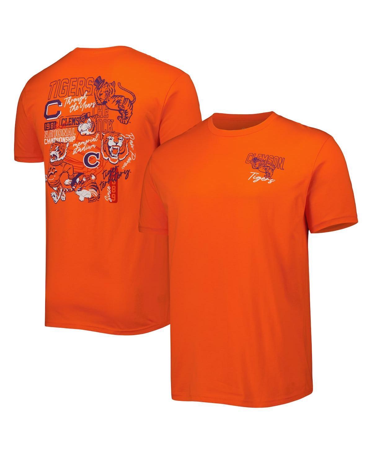 Mens Clemson Tigers Vintage Through the Years Two-Hit T-Shirt Product Image