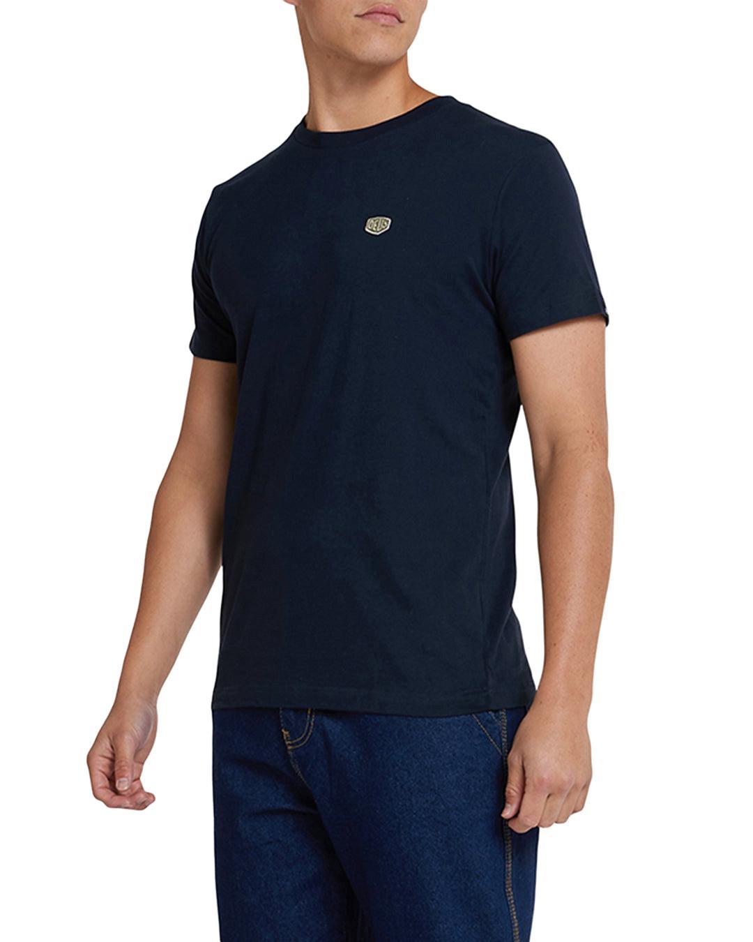 Shield Standard Tee - Navy Product Image