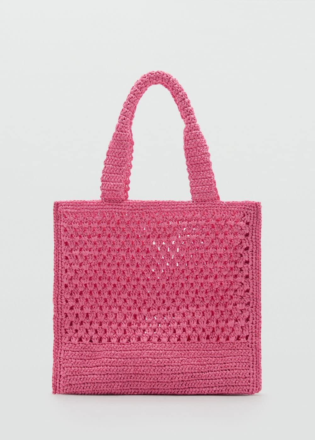 Natural fibre shopper bag - Women | MANGO USA Product Image