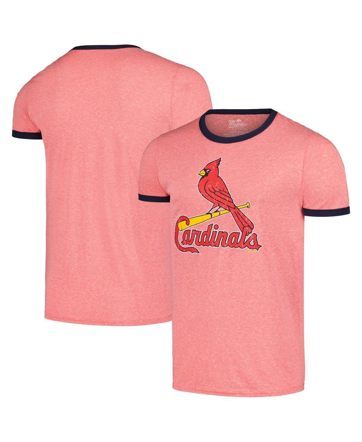 Mens Majestic Threads St. Louis Cardinals Ringer Tri-Blend T-Shirt Product Image