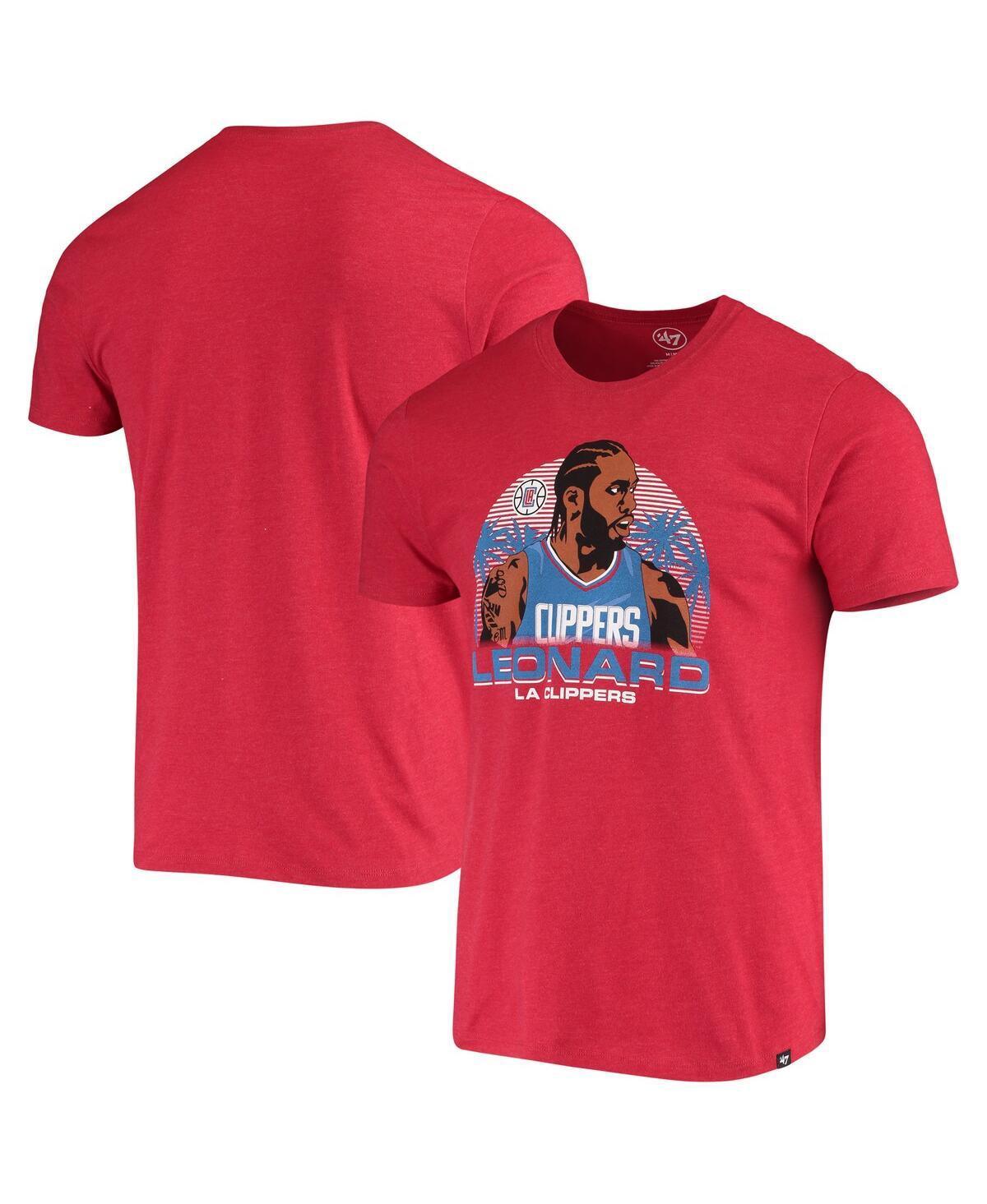 Men's Kawhi Leonard Red LA Clippers Player Graphic T-Shirt, Size: Large Product Image