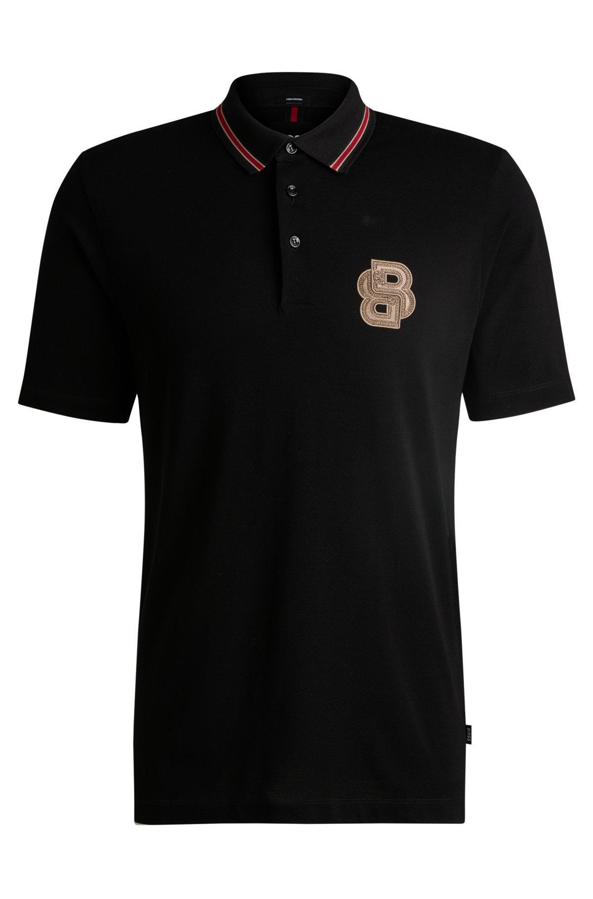 BOSS x Creation of the Gods mercerised-cotton polo shirt Product Image