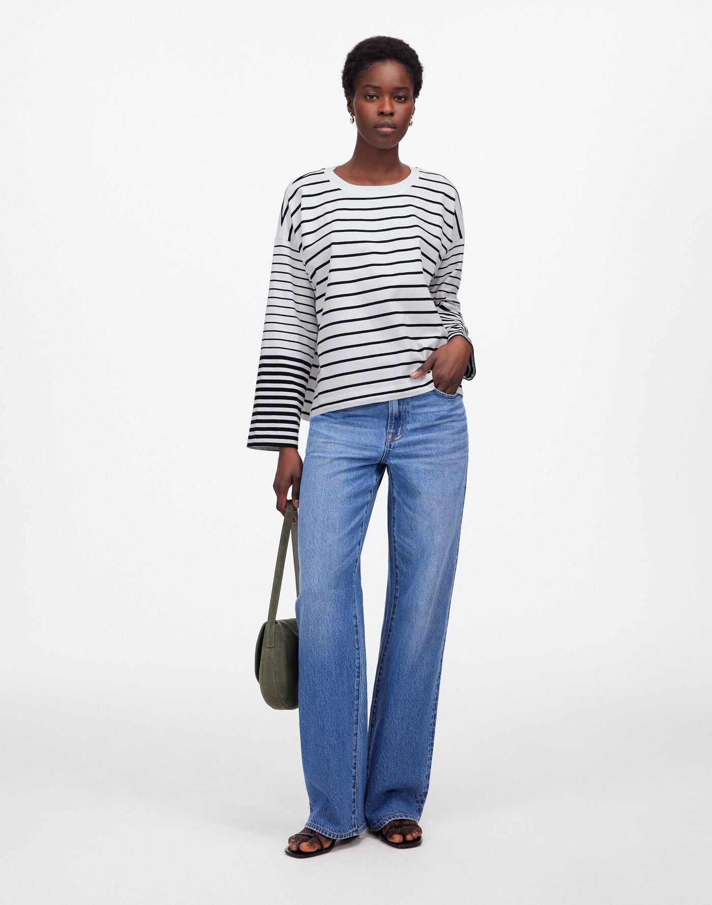 Easy Crewneck Long-Sleeve Tee Product Image