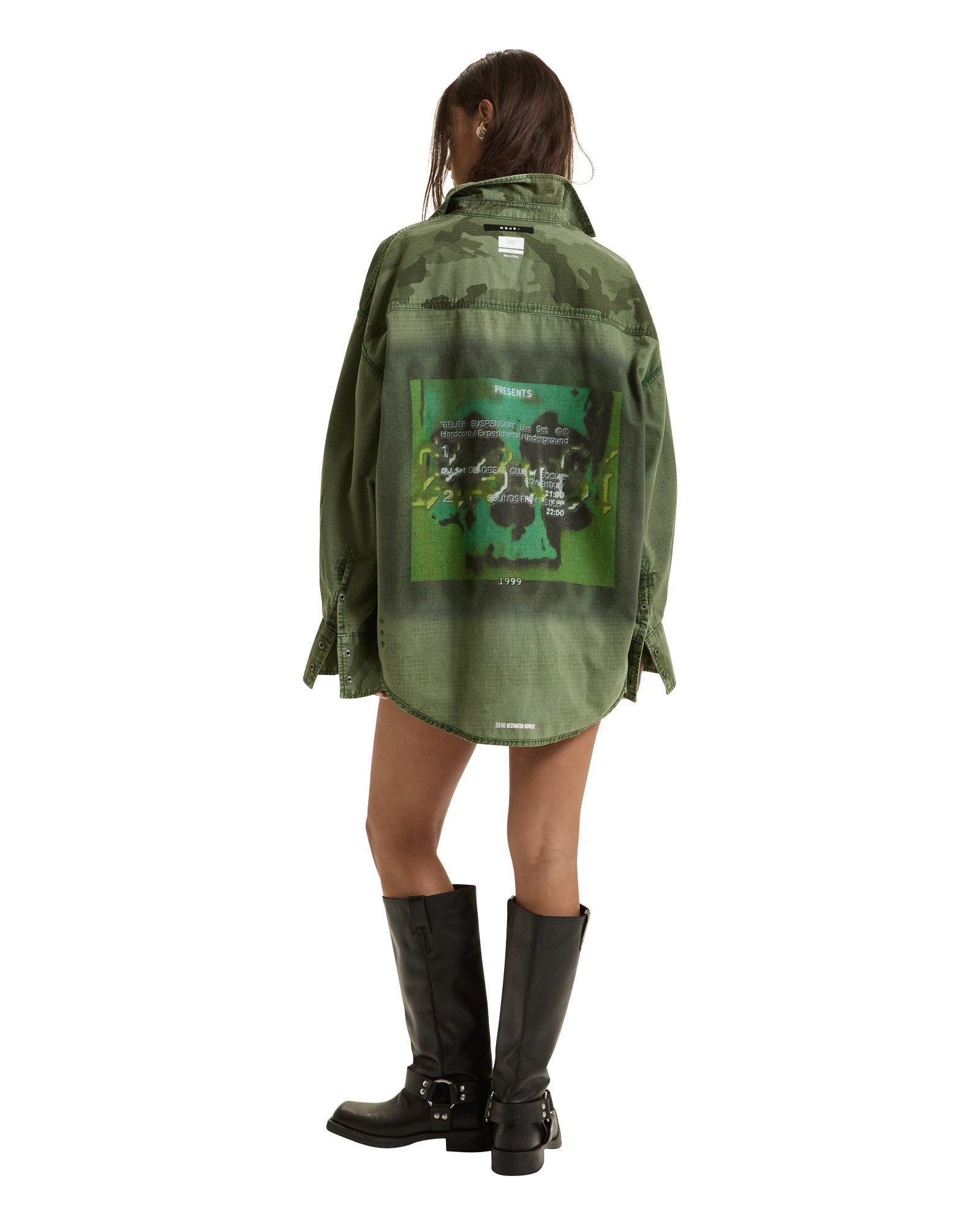 ASTRA CARGO SHIRT HASH CAMO Female Product Image