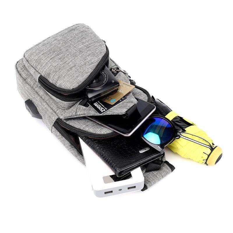 Lior Shoulder Crossbody Backpack With USB Cable Product Image