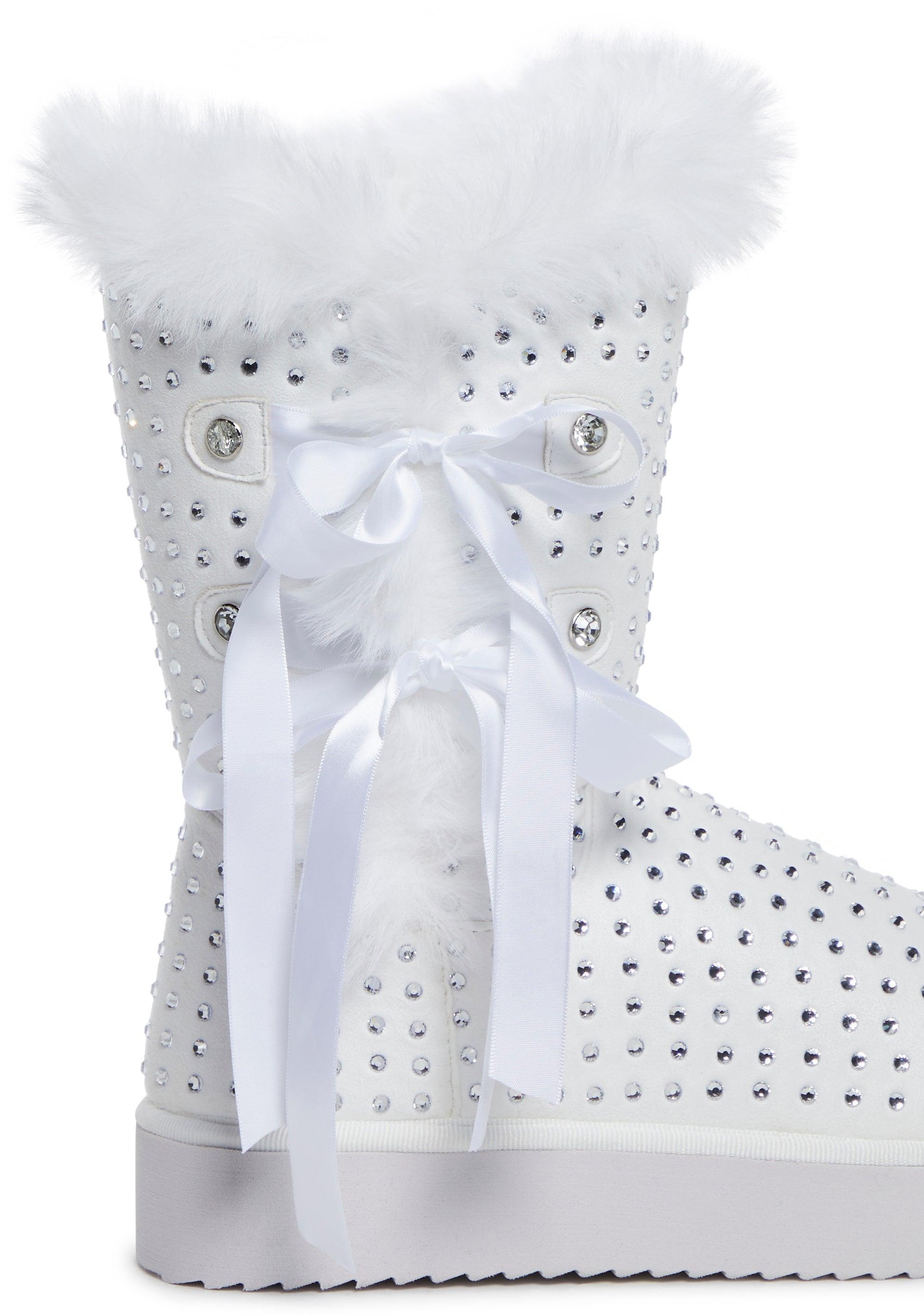 Snowflake Cadet Rhinestone Booties Baby Product Image