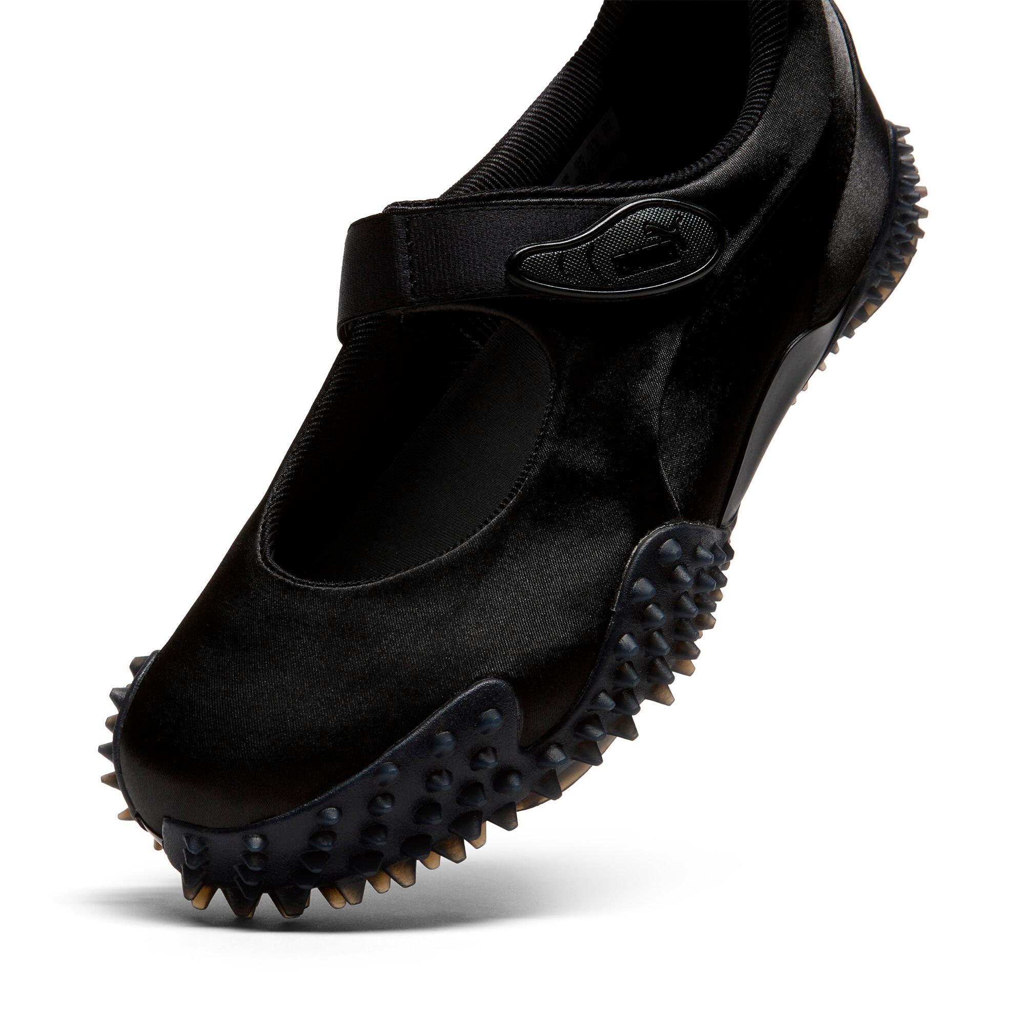 PUMA Mostro Fey Satin Sneakers Women in Black/Cool Dark Grey Product Image