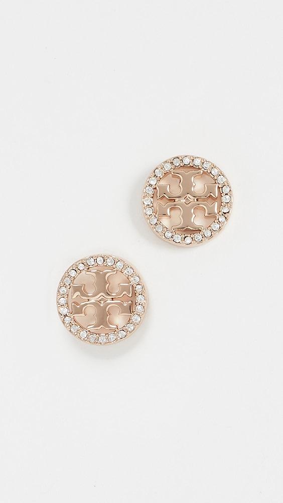 Tory Burch Miller Pave Stud Earrings | Shopbop Product Image