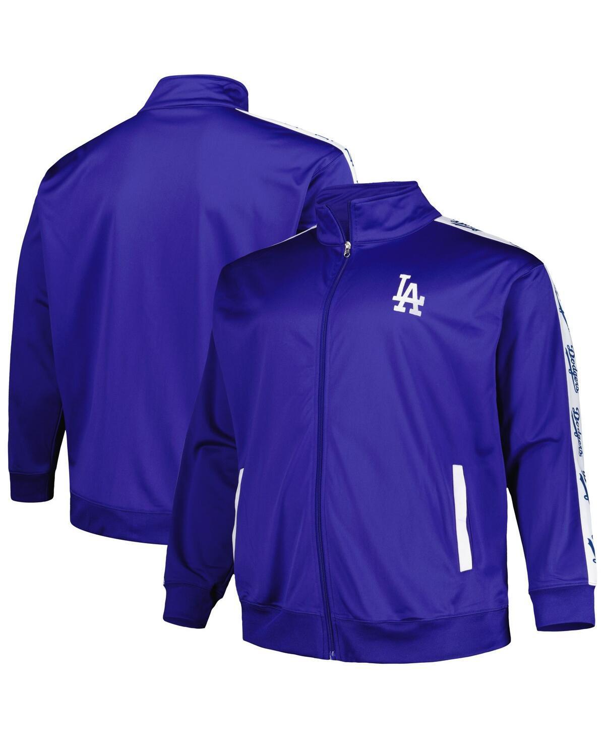 Mens Royal Los Angeles Dodgers Big & Tall Tricot Track Full-Zip Jacket Product Image