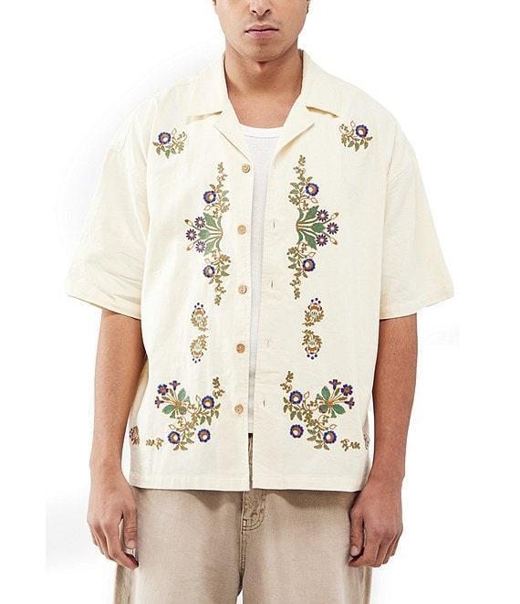 BDG Urban Outfitters Short Sleeve Embroidered Woven Shirt Product Image