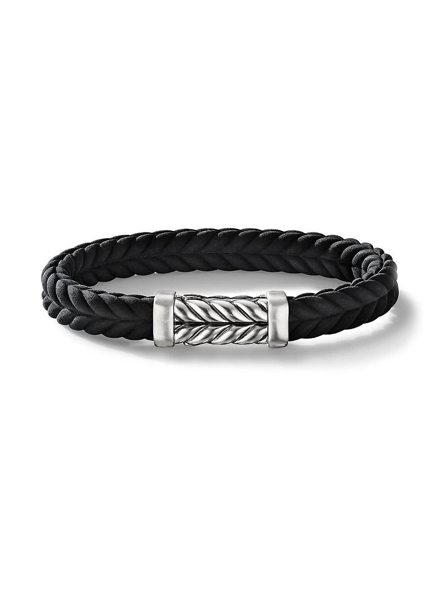 Mens Chevron Rubber Bracelet Product Image