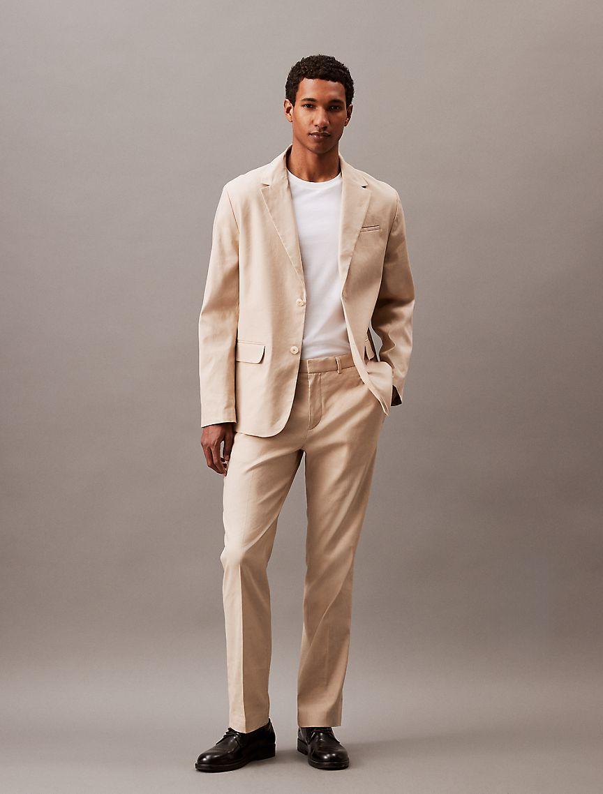 Linen Blend Blazer Product Image