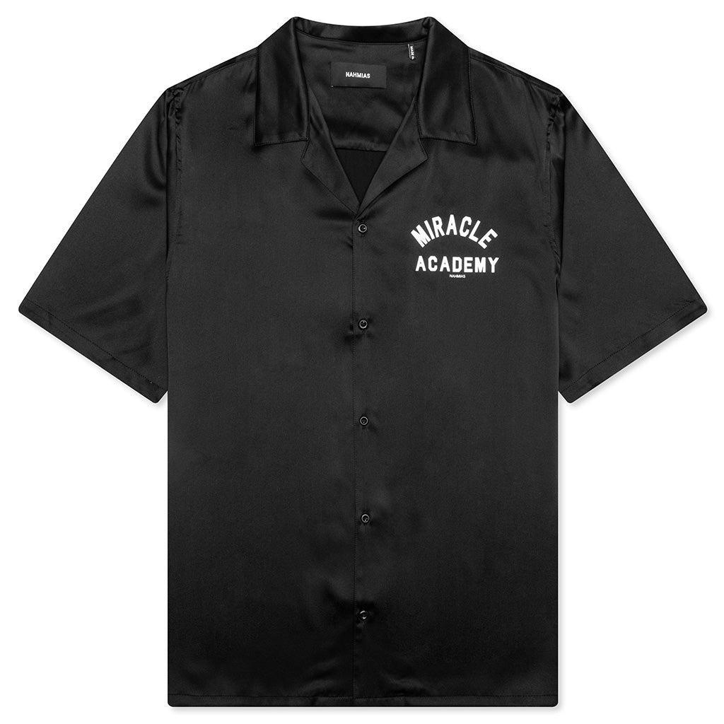 Miracle Academy S/S Silk Shirt - Black Male Product Image