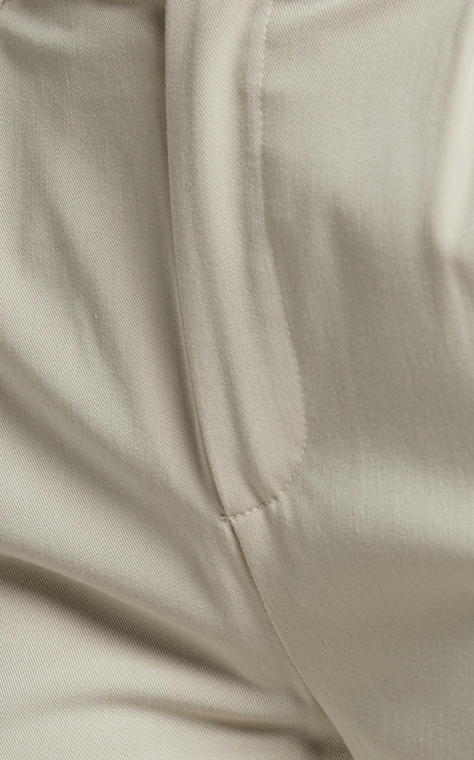 Lorcan Pants - High Waisted Tailored Pants in Stone Product Image