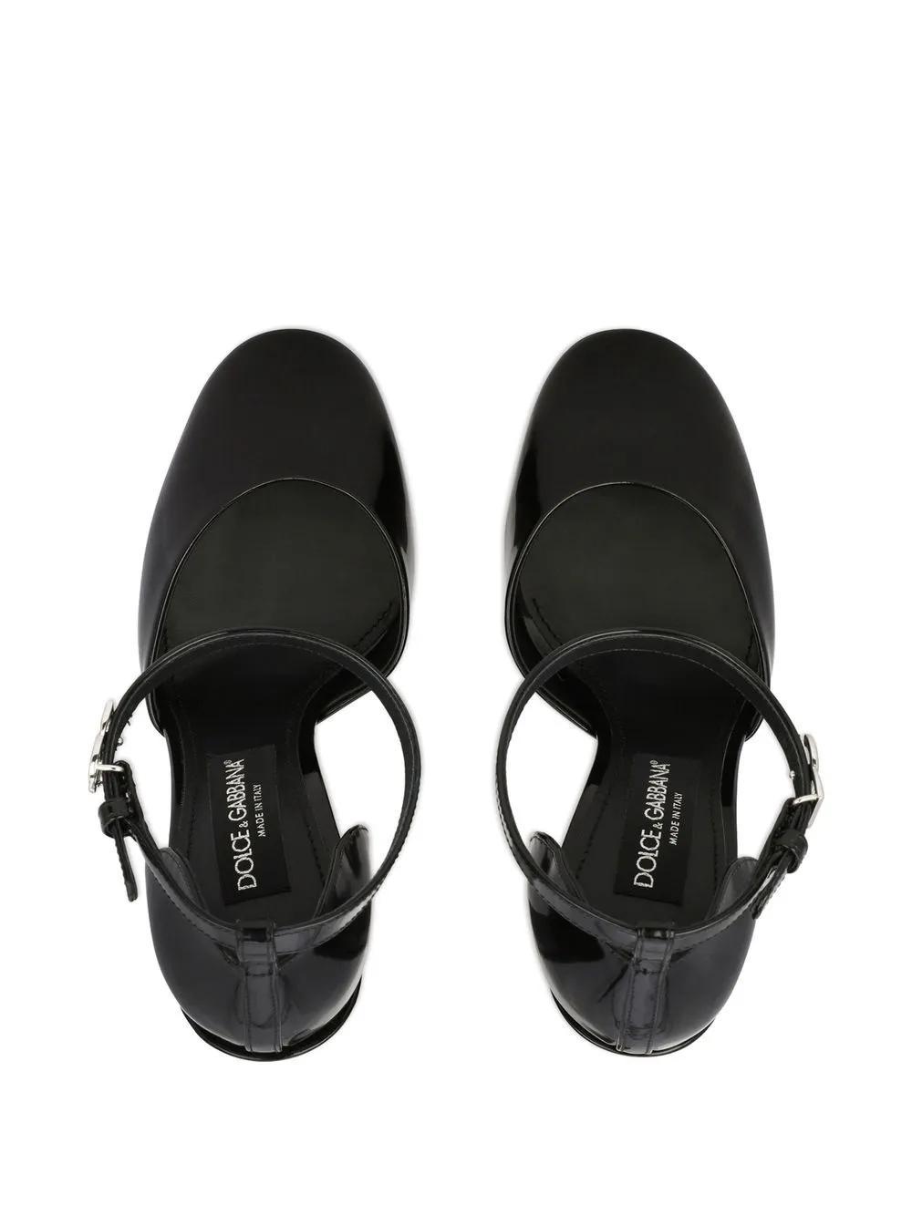 145mm patent-leather platform pumps Product Image