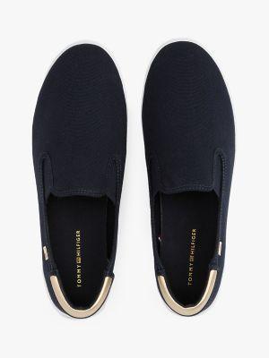 Metallic Heel Canvas Slip-On Sneaker Product Image