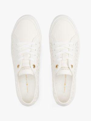 Embroidered TH Monogram Mesh Sneaker Product Image