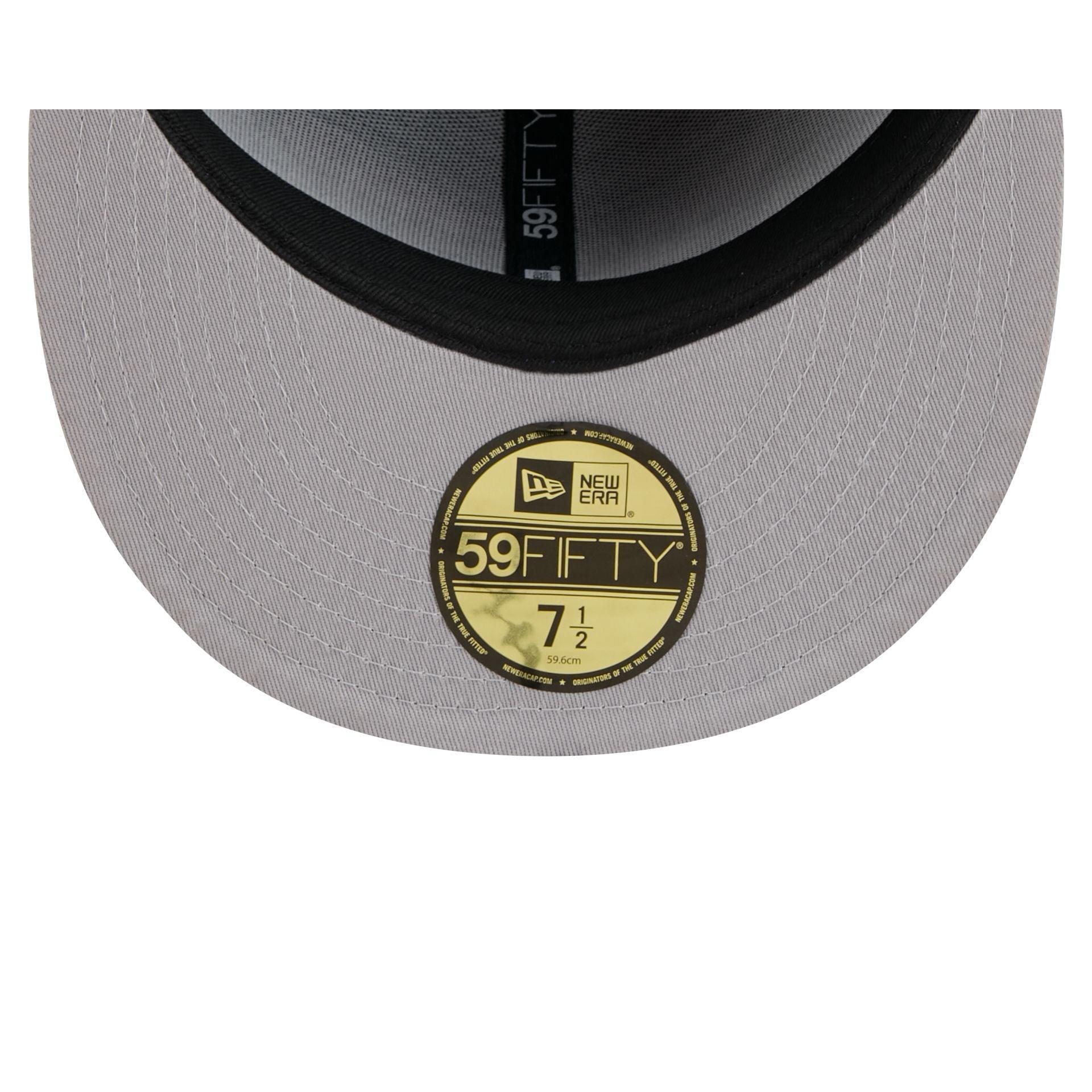 Cleveland Guardians Metallic Gold Logo 59FIFTY Fitted Hat Male Product Image
