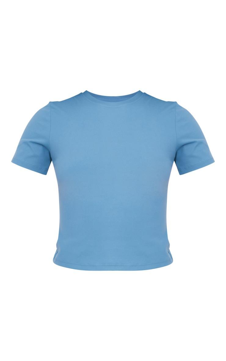 Petrol Sculpt Longline Short Sleeve Gym Top Product Image