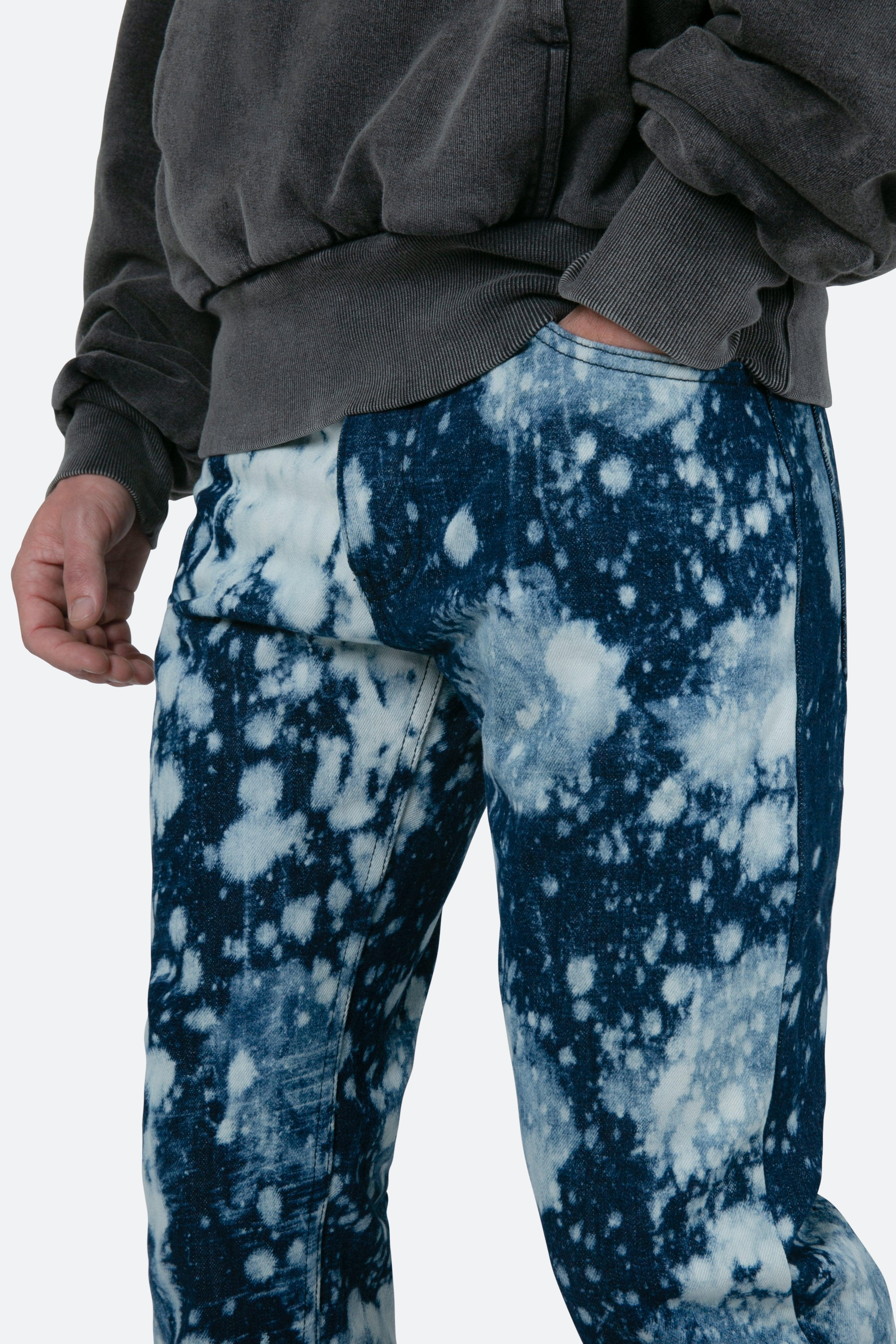 D365 Splash Straight Denim - Blue/White Product Image