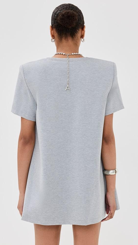 AREA Crystal Butterfly V Neck T-Shirt Dress | Shopbop Product Image