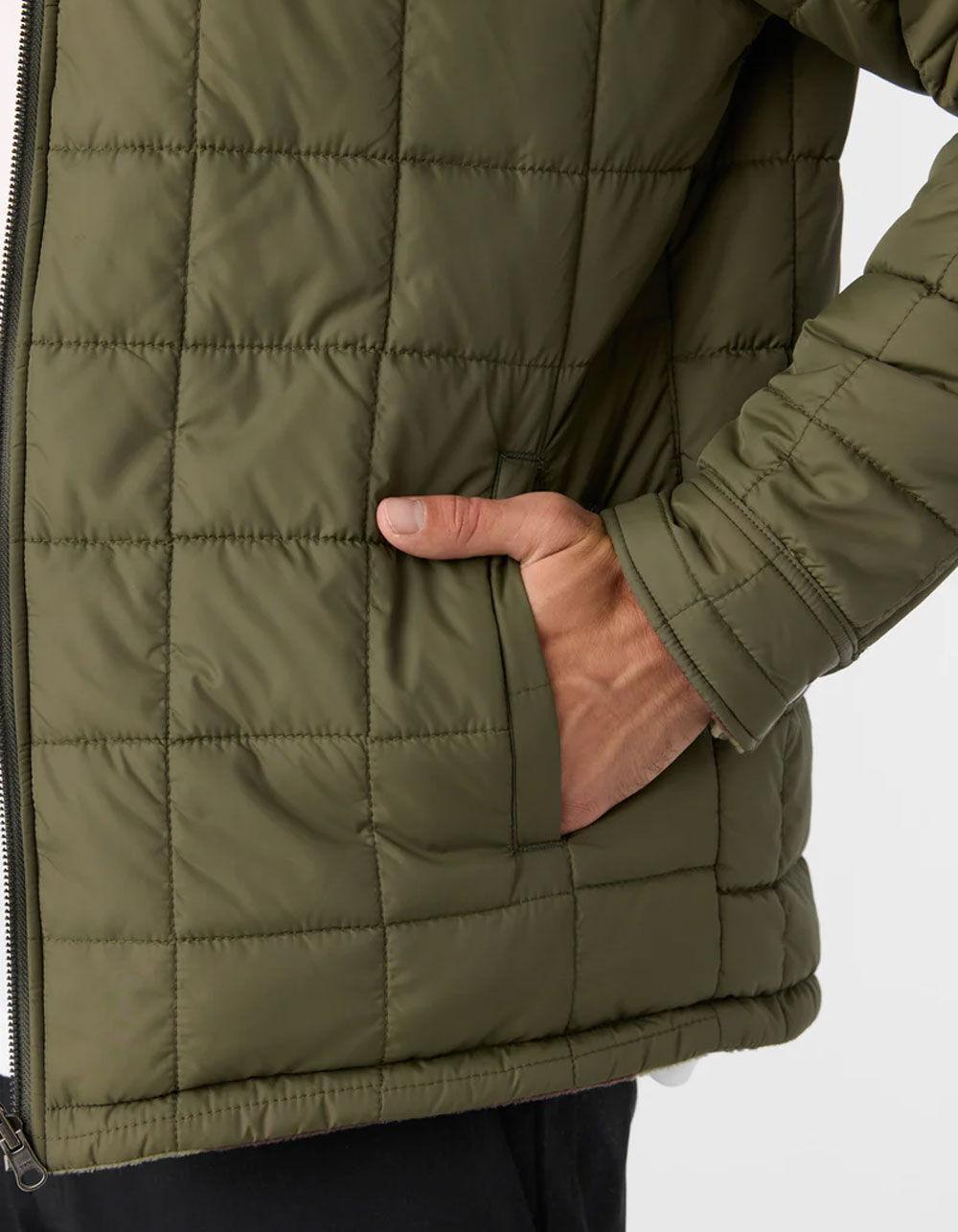 O'NEILL Glacier Reversible Mens Superfleece Jacket - ARMY Product Image