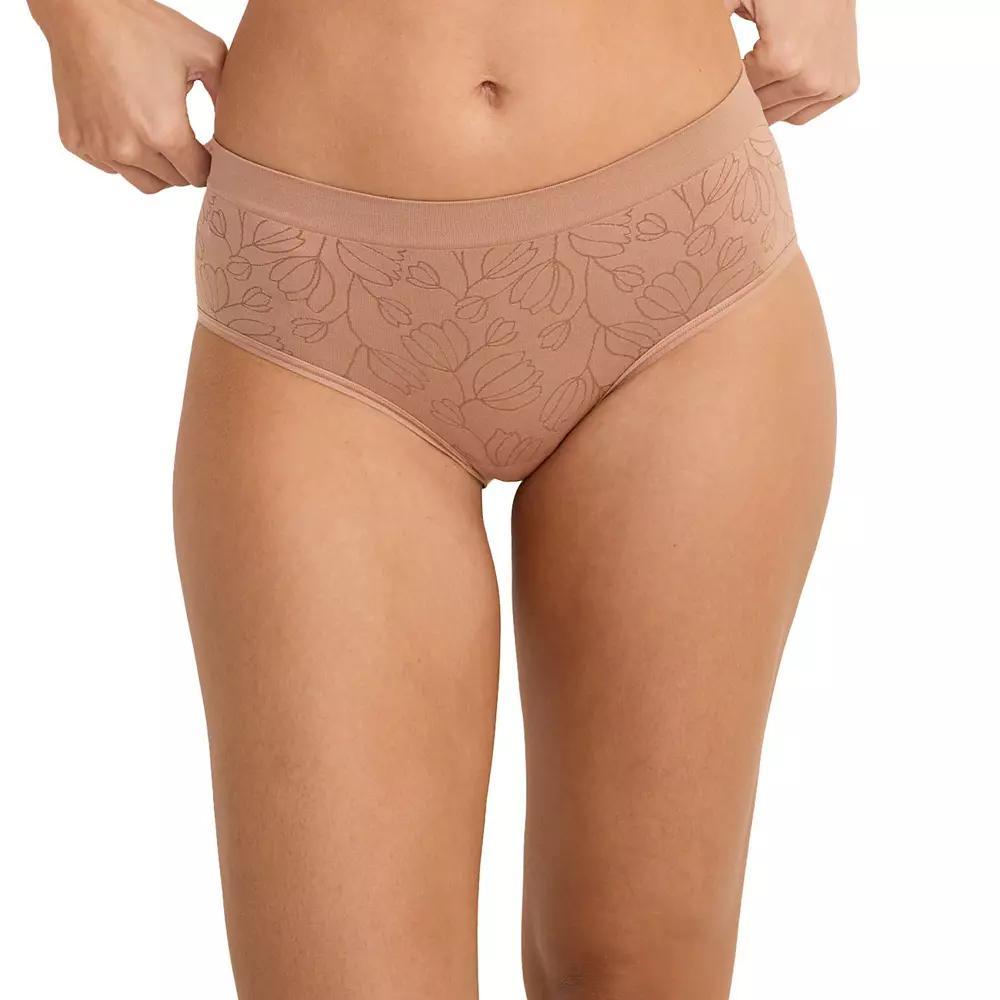 Women's Jockey® Seamfree® Hipster Panty 3787, Size: Large, Brown Floral Product Image
