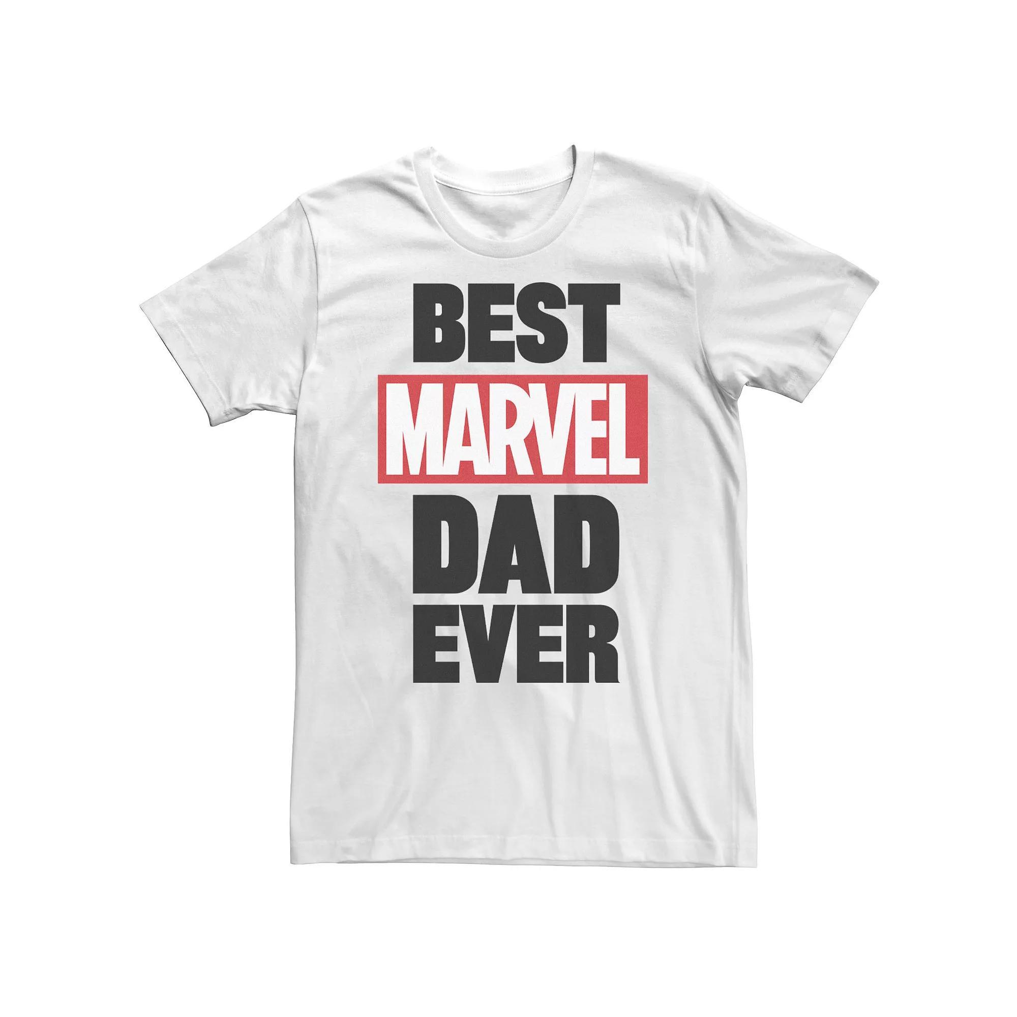 Big & Tall Marvel "Best Marvel Dad Ever" Tee, Men's,  Product Image