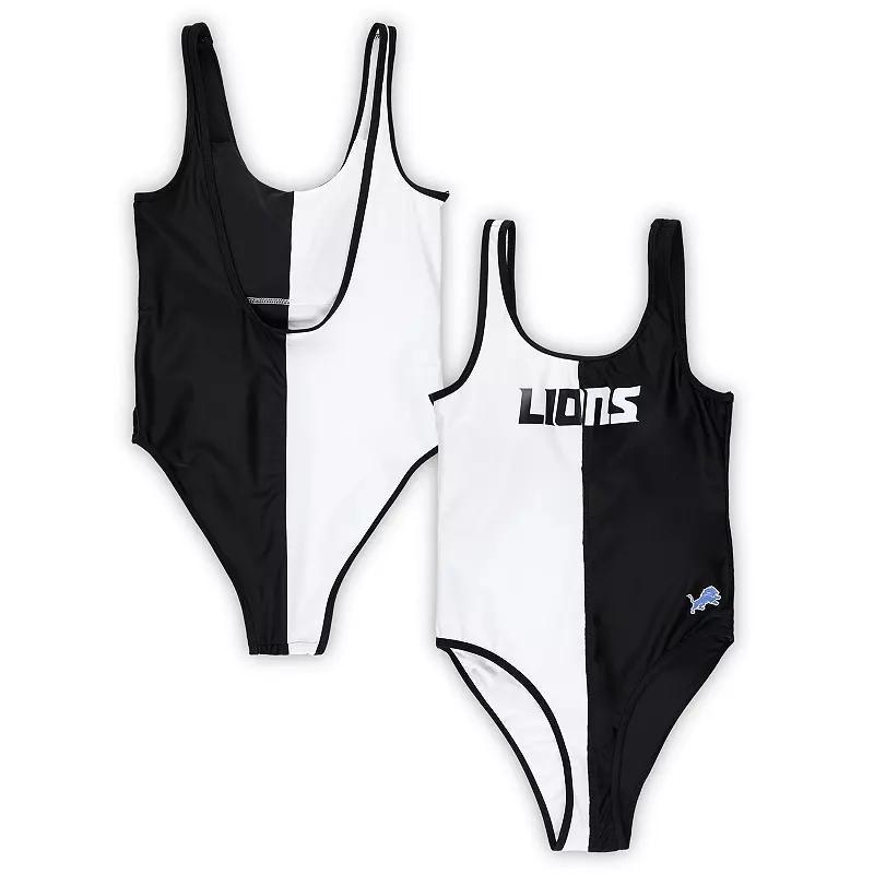 Womens G-III 4Her by Carl Banks /White Detroit Lions Last Stand One-Piece Swimsuit Product Image