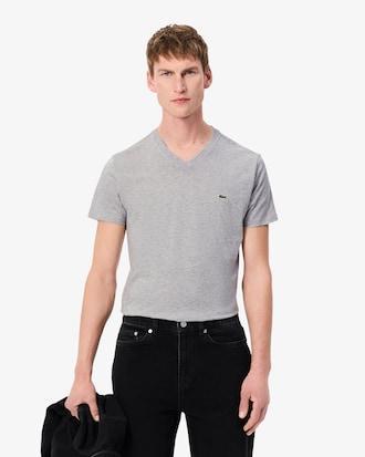 Men's Lightweight Pima Cotton V-Neck T-Shirt Product Image