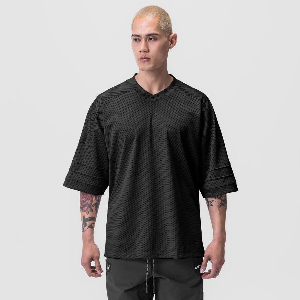 0822. AeroSilver® Oversized Tee - Brick "Box Logo" Male Product Image