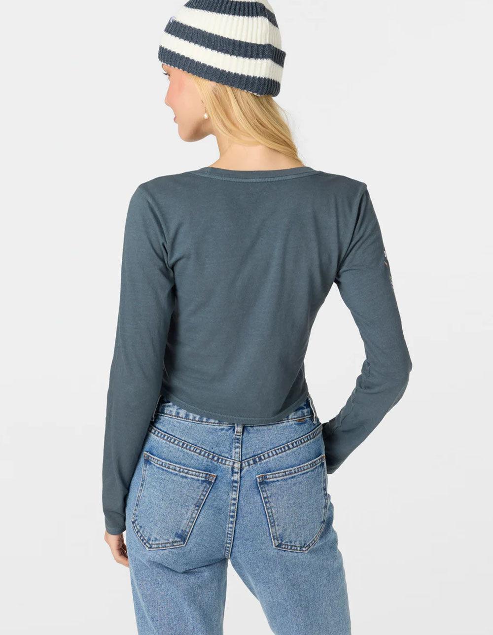 O'NEILL Daisy Daze Womens Long Sleeve Tee - SLATE BLUE Product Image