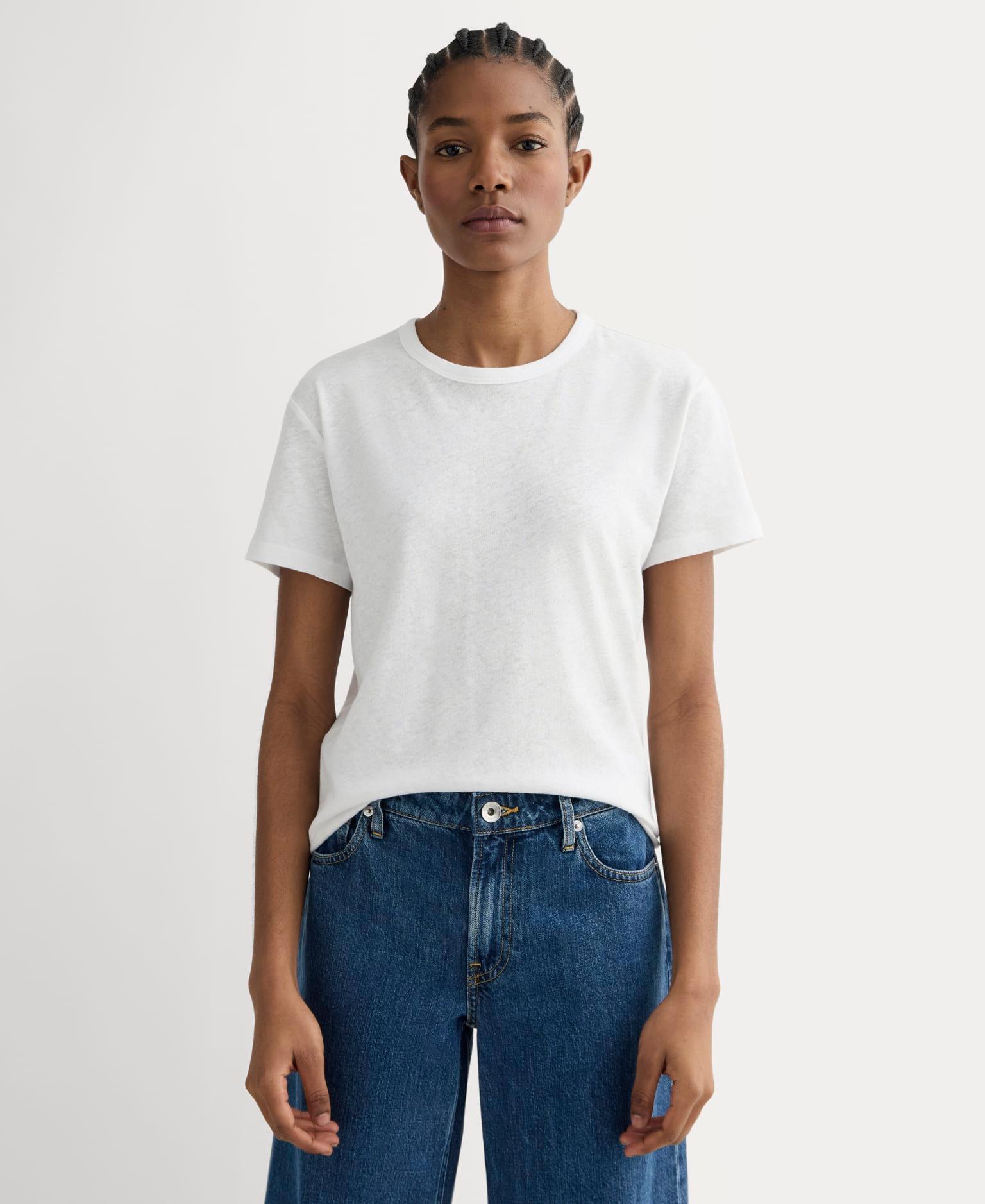 Womens Box-Cut T-Shirt in Cotton Linen by Everlane Product Image