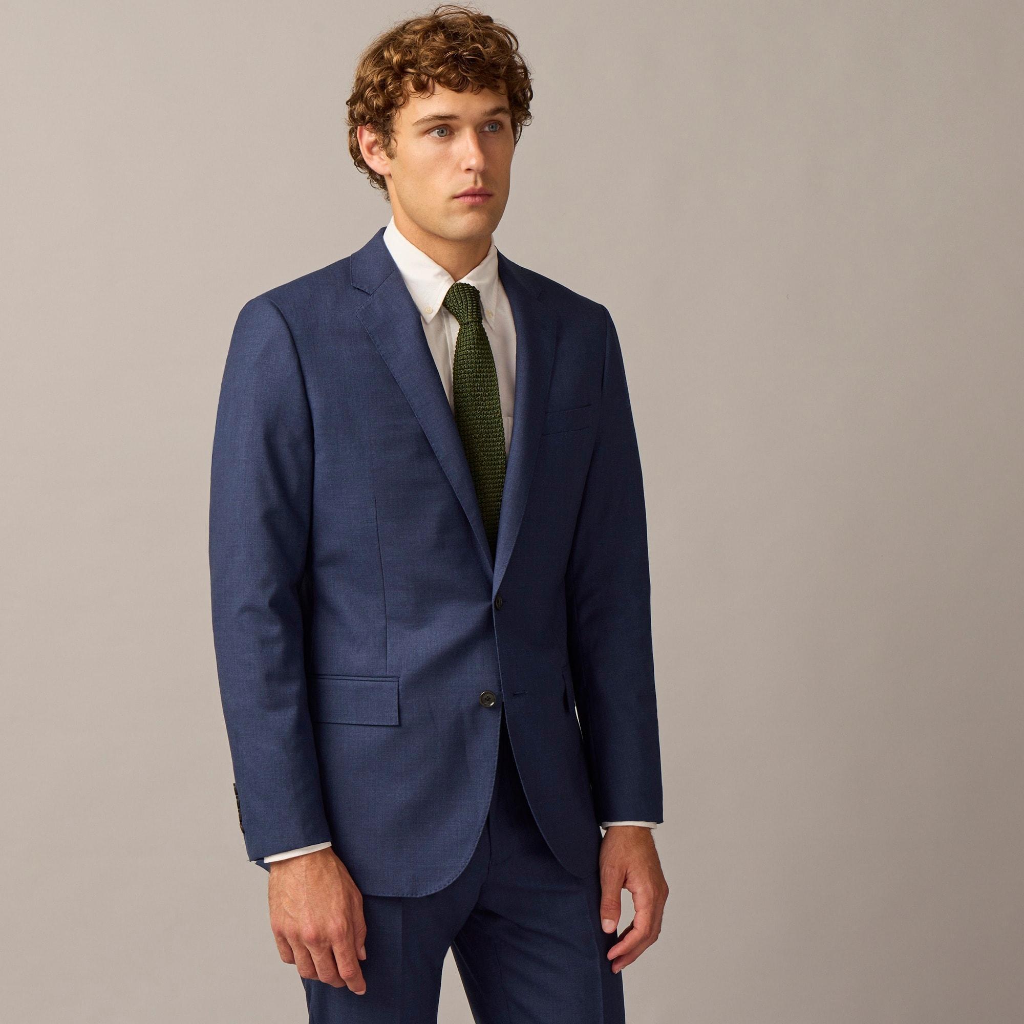 Ludlow Slim-fit suit jacket with double vent in Italian wool Product Image