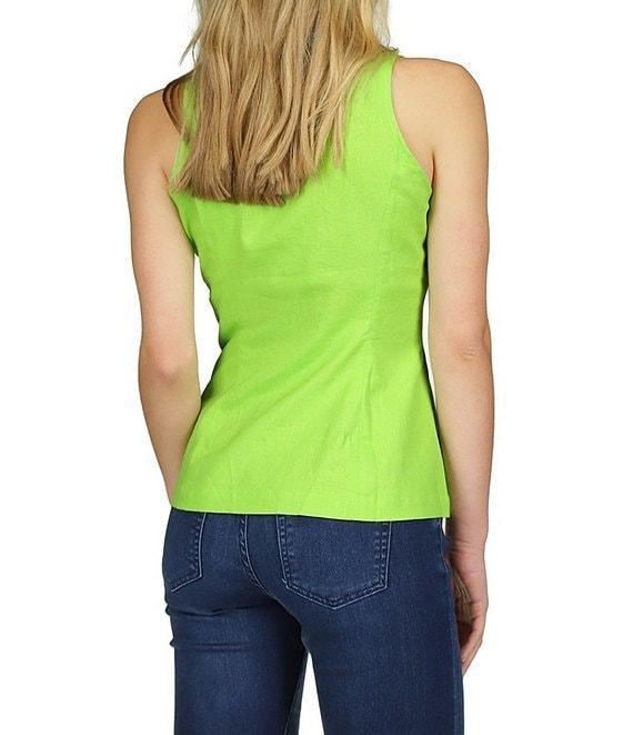 Michael Kors Collar Halter Neckline Sleeveless Top Product Image