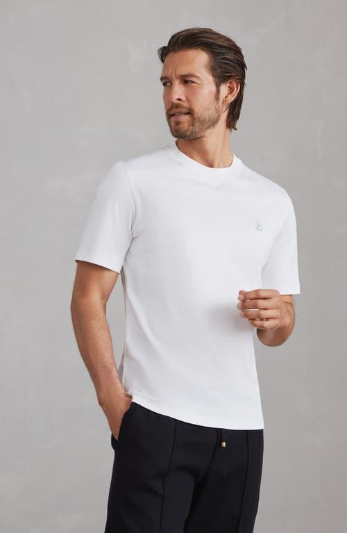 BRUNELLO CUCINELLI Cotton Logo Polo Shirt In White Product Image