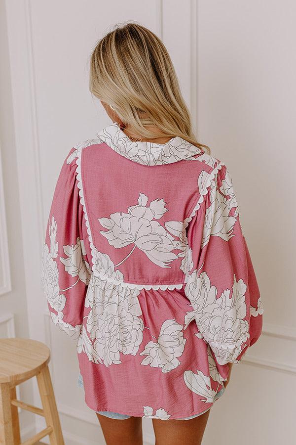 Always In Style Floral Top in Blush Product Image