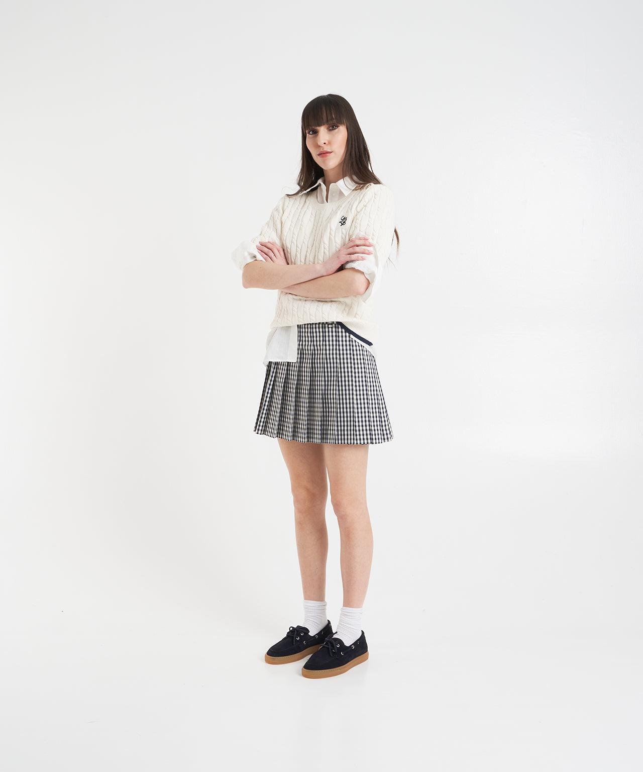 Pleated miniskirt Product Image
