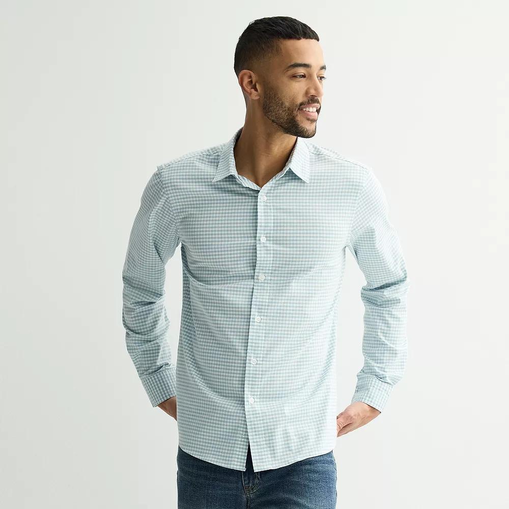 Mens Sonoma Goods For Life Short-Sleeve Printed Slim Fit Performance Shirt Product Image