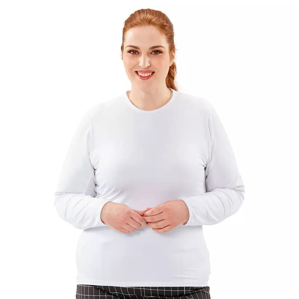 Plus Size Nancy Lopez Aspiration UPF 50+ Top, Women's, Size: 1XL, White Product Image
