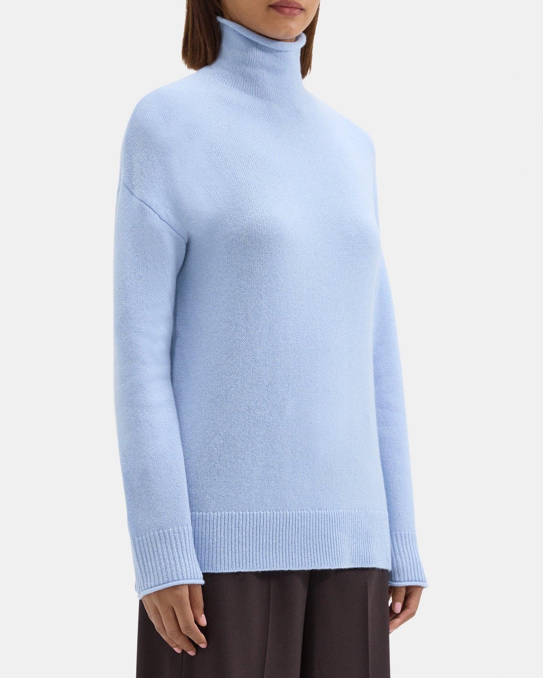 Slouchy Turtleneck Sweater in Cashmere Product Image