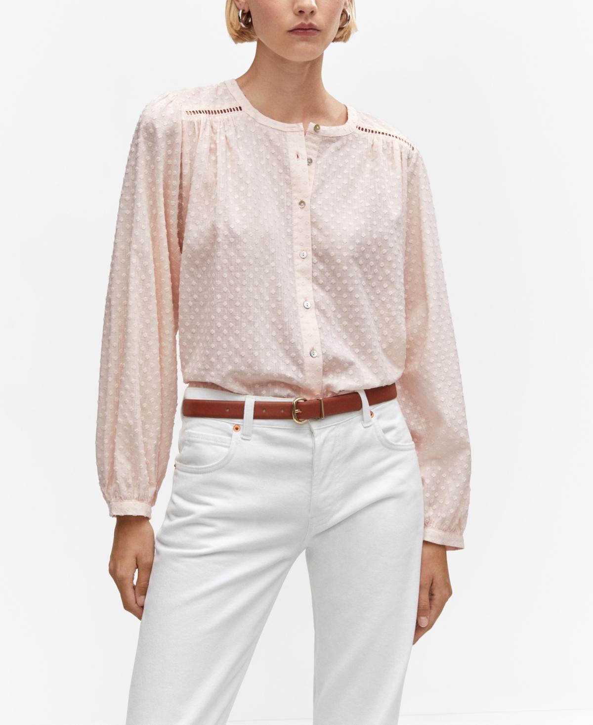 MANGO Plum Blouse (Pastel ) Women's Blouse Product Image